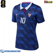 Fotballdrakt Dame Frankrike Kylian Mbappe #10 Hjemmedrakt VM 2026 Kortermet
